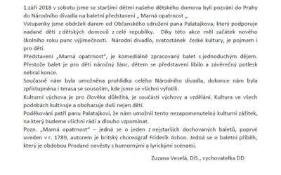 Návštěva Národní divadla v Praze