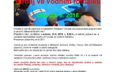 Pozvánka na turnaj ve vodním fotbálku